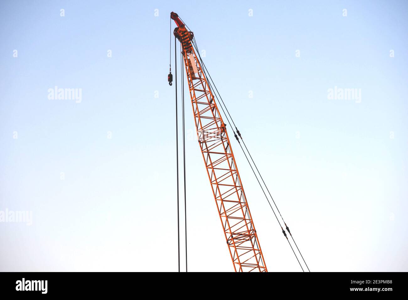 Close crane hook for industrial overhead cranes Stock Photo Alamy