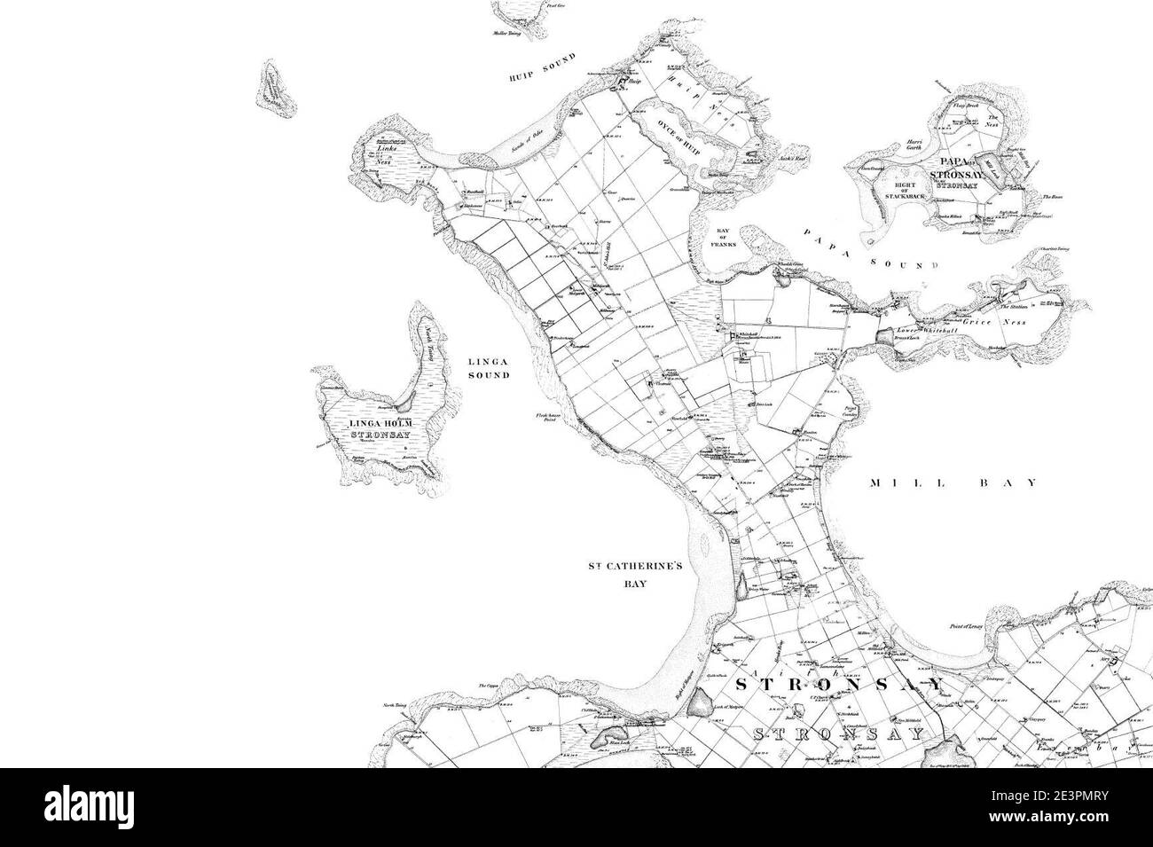 Map of Orkney Sheet 092, Ordnance Survey, 1882 Stock Photo - Alamy