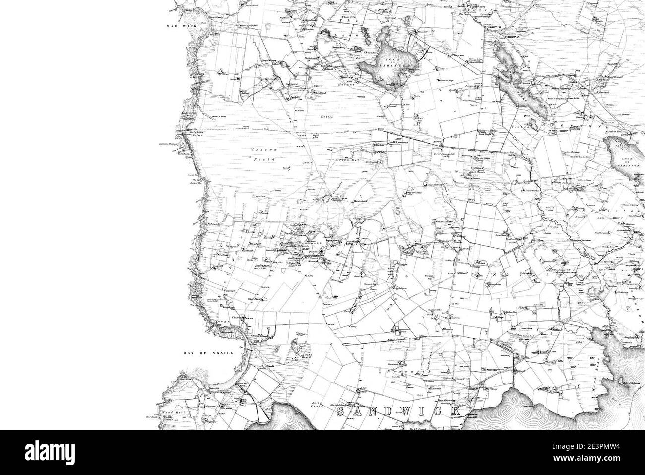 Map of Orkney Sheet 094, Ordnance Survey, 1882 Stock Photo Alamy