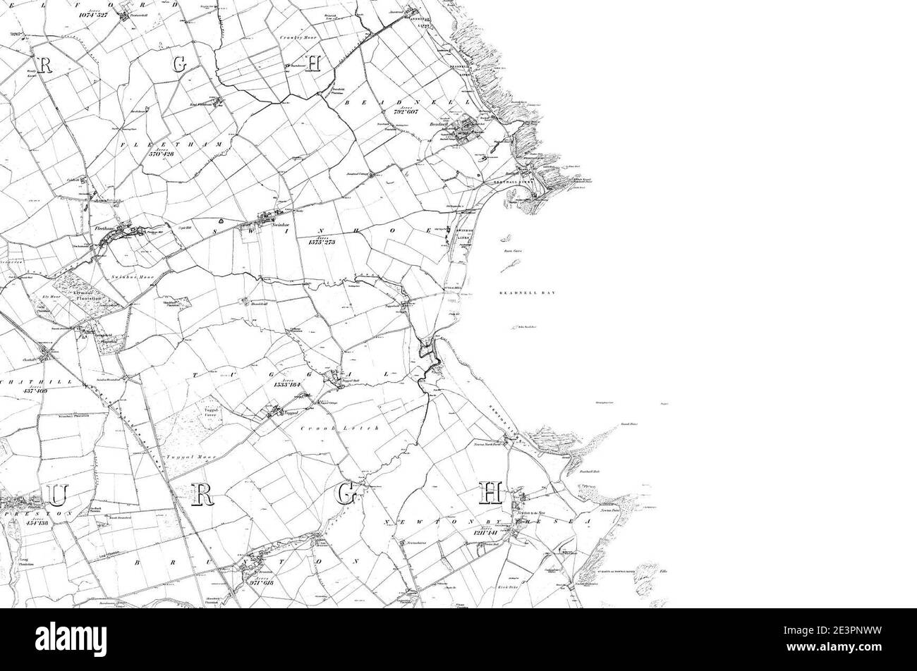 Northumberland map Black and White Stock Photos & Images Alamy