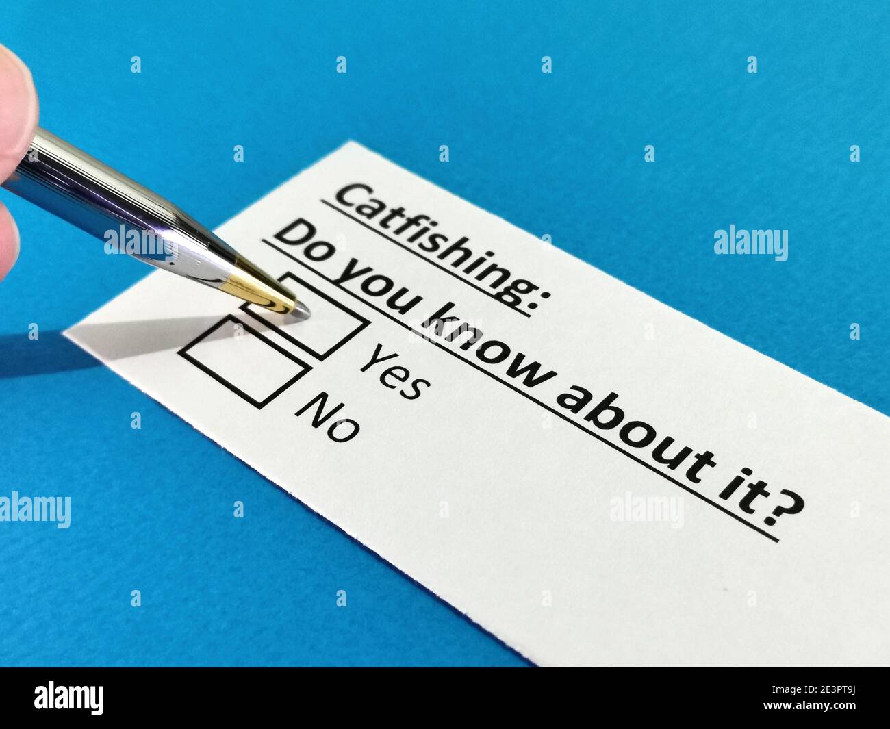 Catfishing hires stock photography and images Alamy