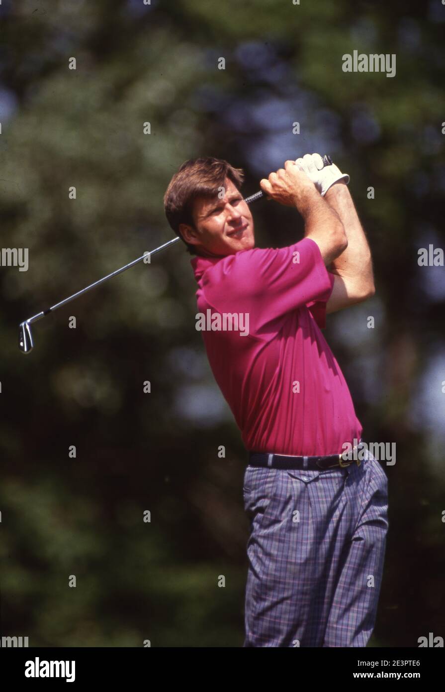 Golfer Nick Faldo PGA Championship 1992.  Photo by Tony Henshaw Stock Photo