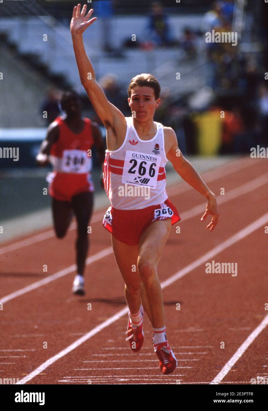 Roger Black (England) 400m Commonwealth Games 1986 Edinburgh Scotland Photo by Tony Henshaw Stock Photo