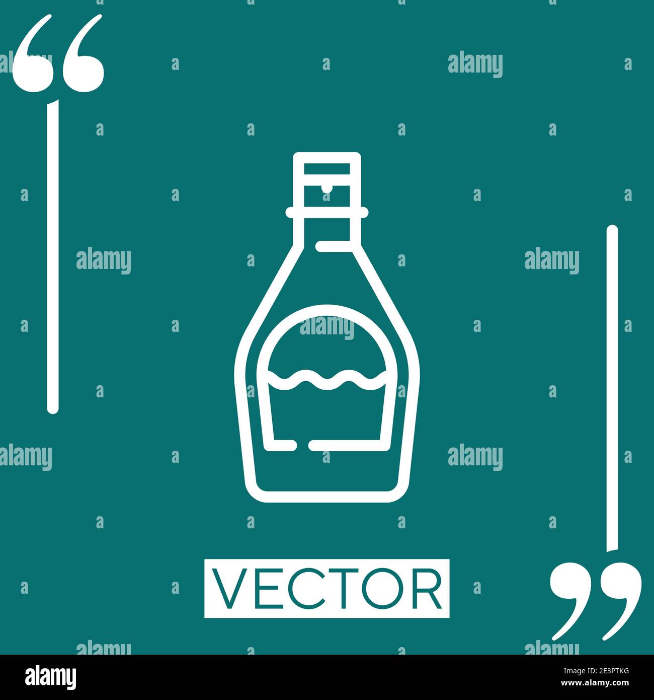 syrup vector icon Linear icon. Editable stroke line Stock Vector Image ...