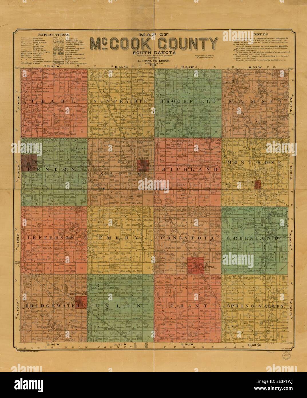 Map of McCook County, South Dakota compiled and drawn from a special