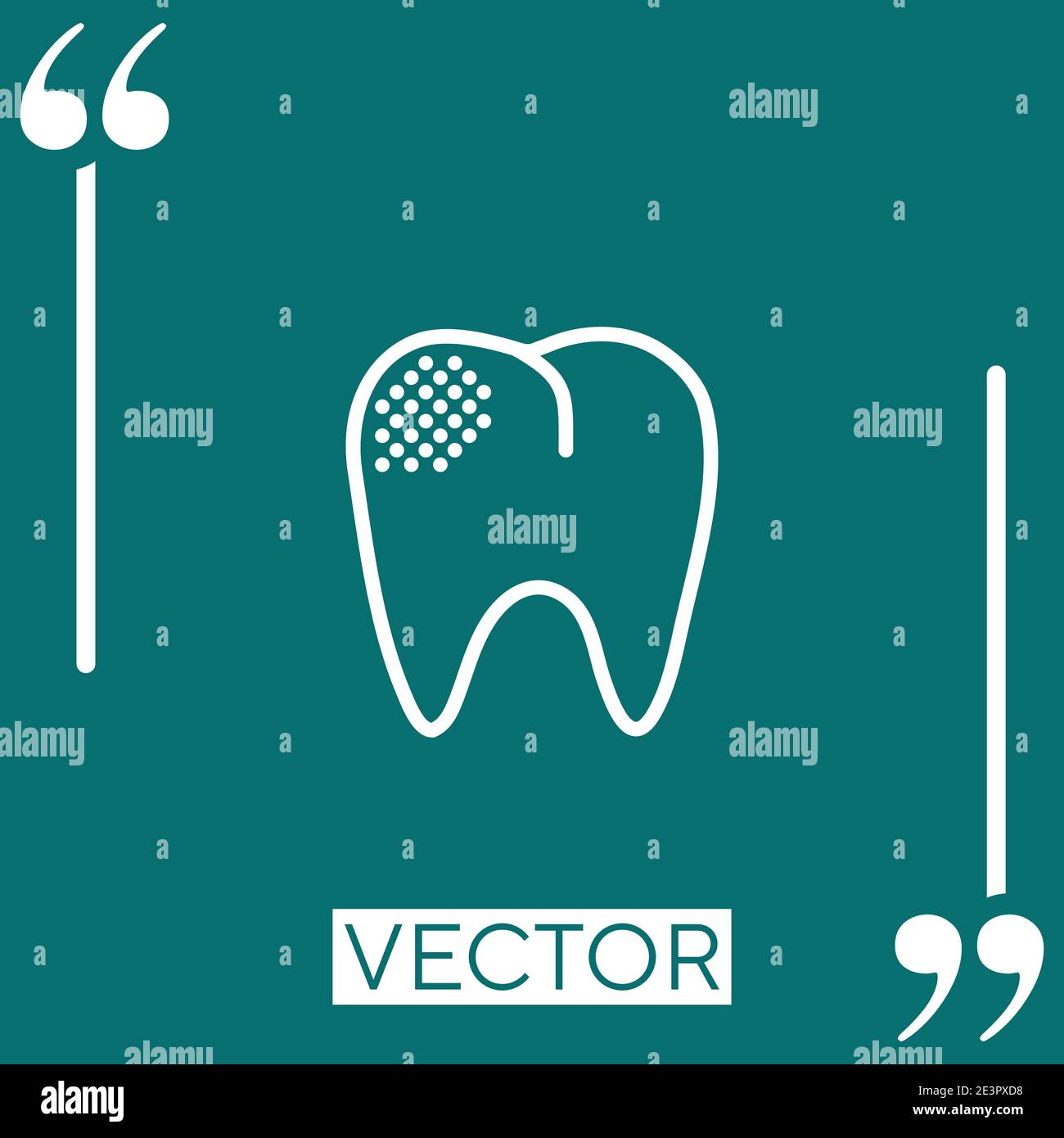 premolar vector icon Linear icon. Editable stroke line Stock Vector