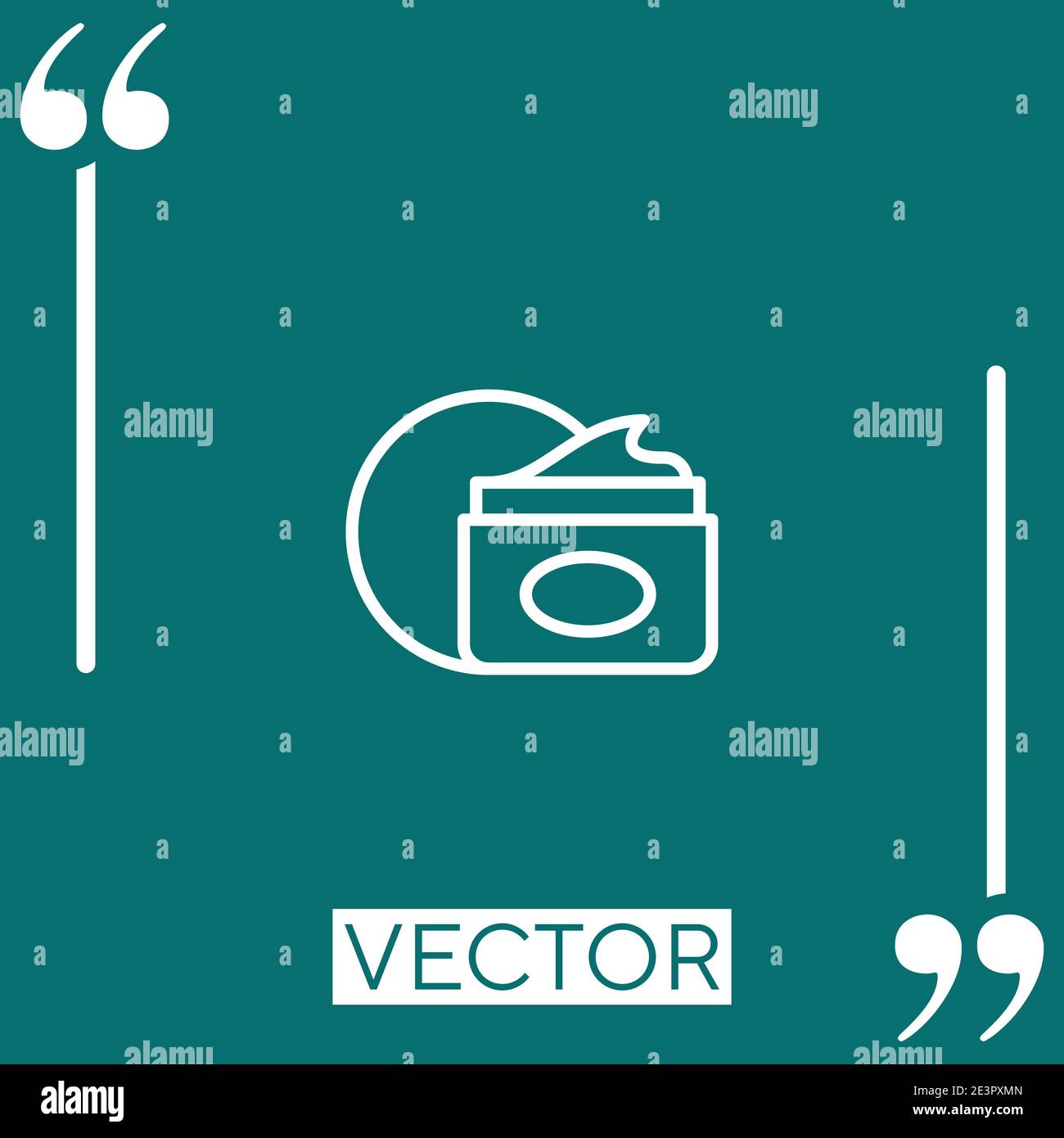 moisturizer vector icon Linear icon. Editable stroke line Stock Vector