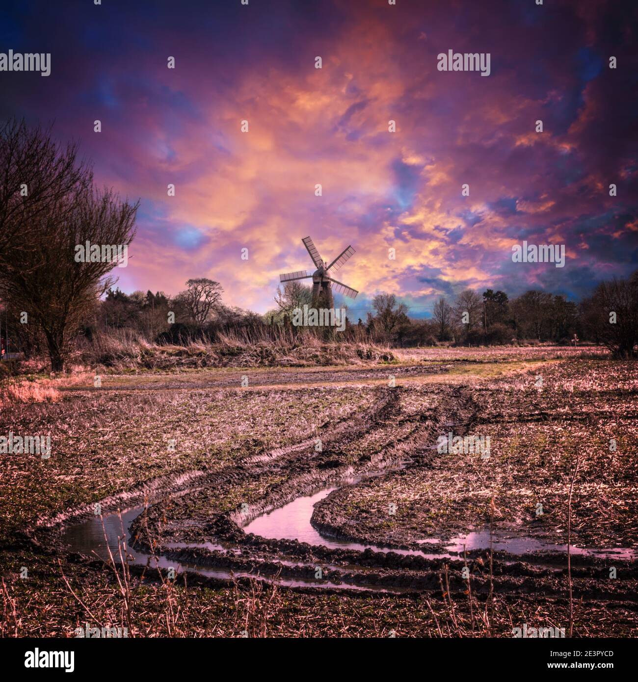 The Windmill at Alford, Lincolnshire Stock Photo Alamy