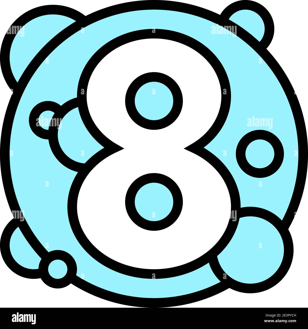 eighth number color icon vector illustration Stock Vector Image Art eighth number color icon vector illustration Stock Vector Image Art