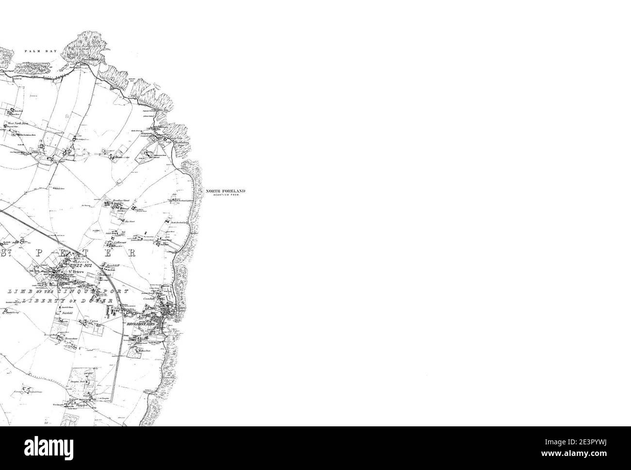 Map of Kent Sheet 026, Ordnance Survey, 1869-1882 Stock Photo - Alamy