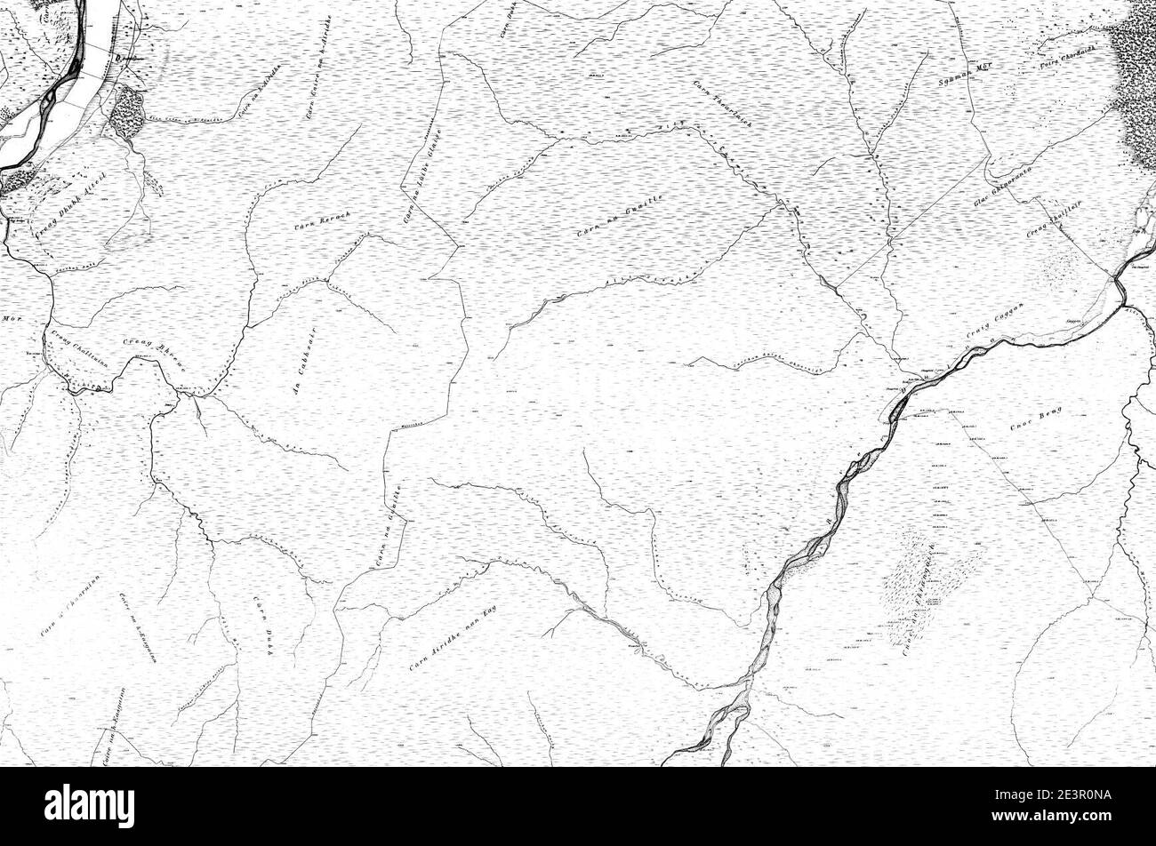 Map of Invernessshire & Skye Sheet 057, Ordnance Survey, 18721881 Stock Photo Alamy