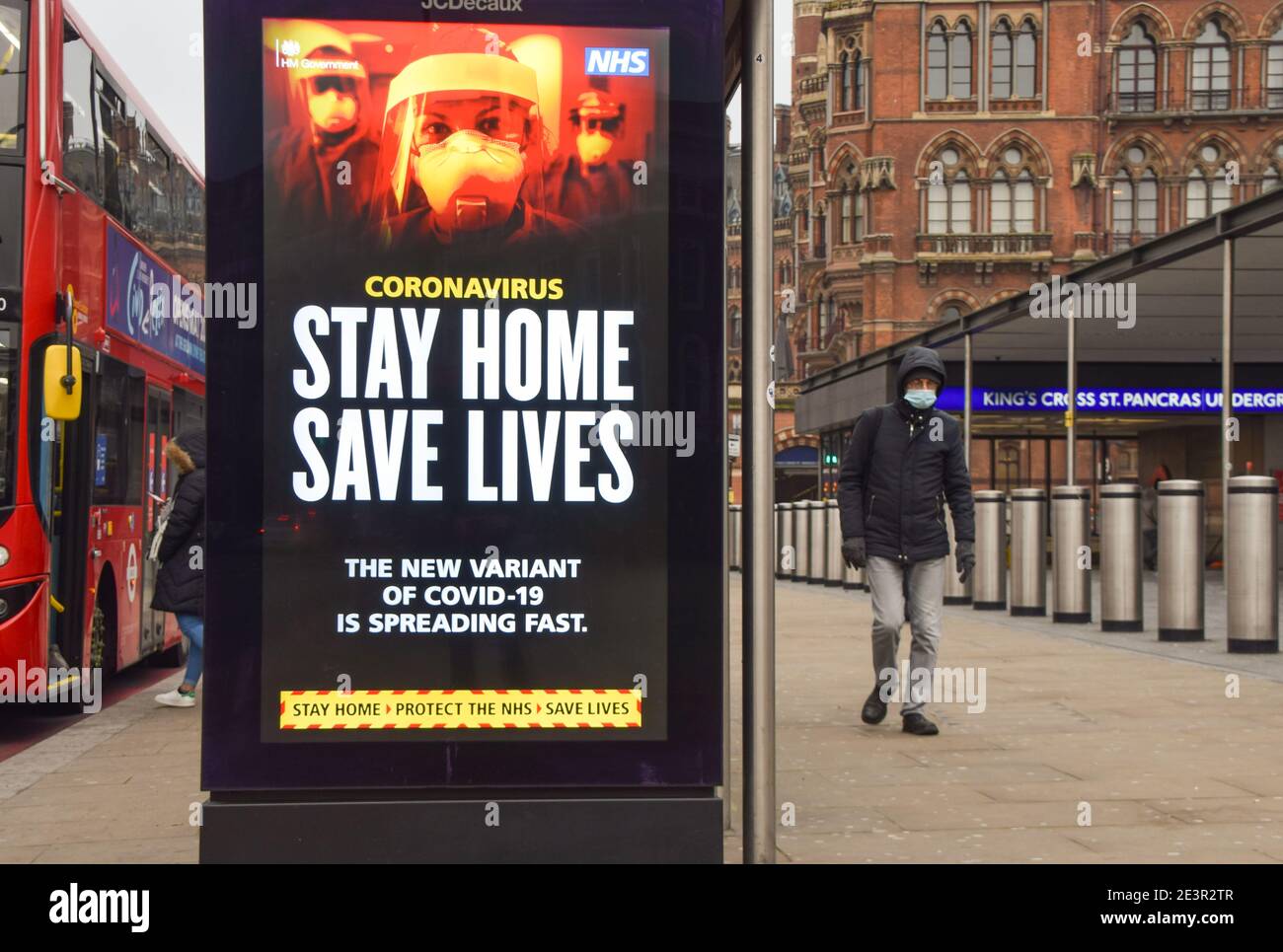 Man walks on street during hi-res stock photography and images