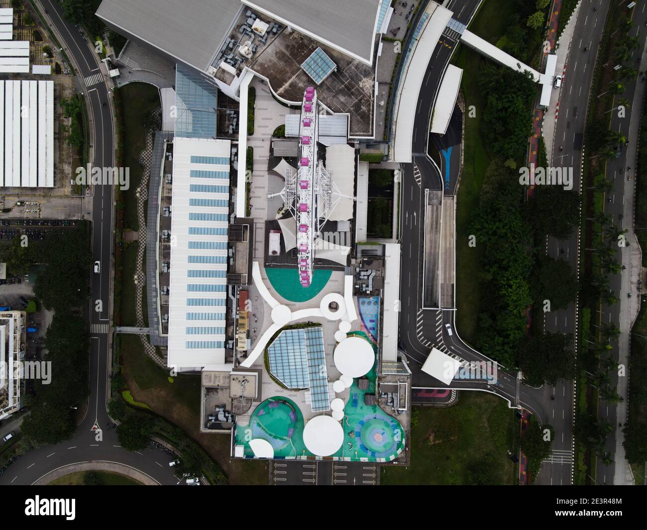 Aerial view of AEON MALL Jakarta Garden City, AEON is a Largest