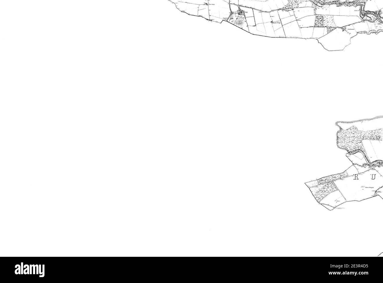 Map of Forfarshire Sheet 036, Ordnance Survey, 1865-1869 Stock Photo ...