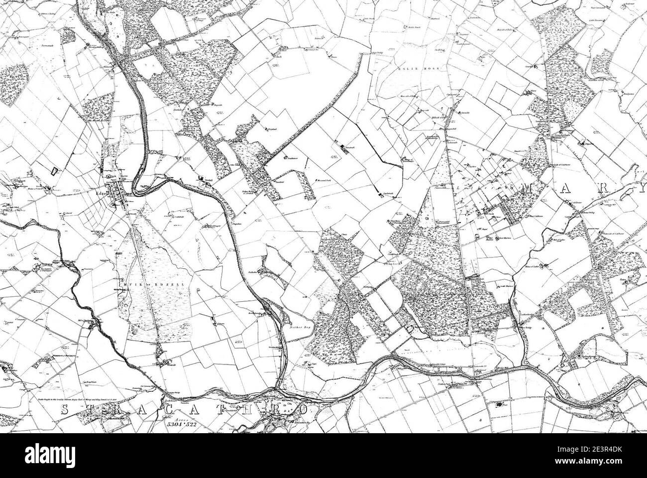 Map of Forfarshire Sheet 020, Ordnance Survey, 1865-1869 Stock Photo ...