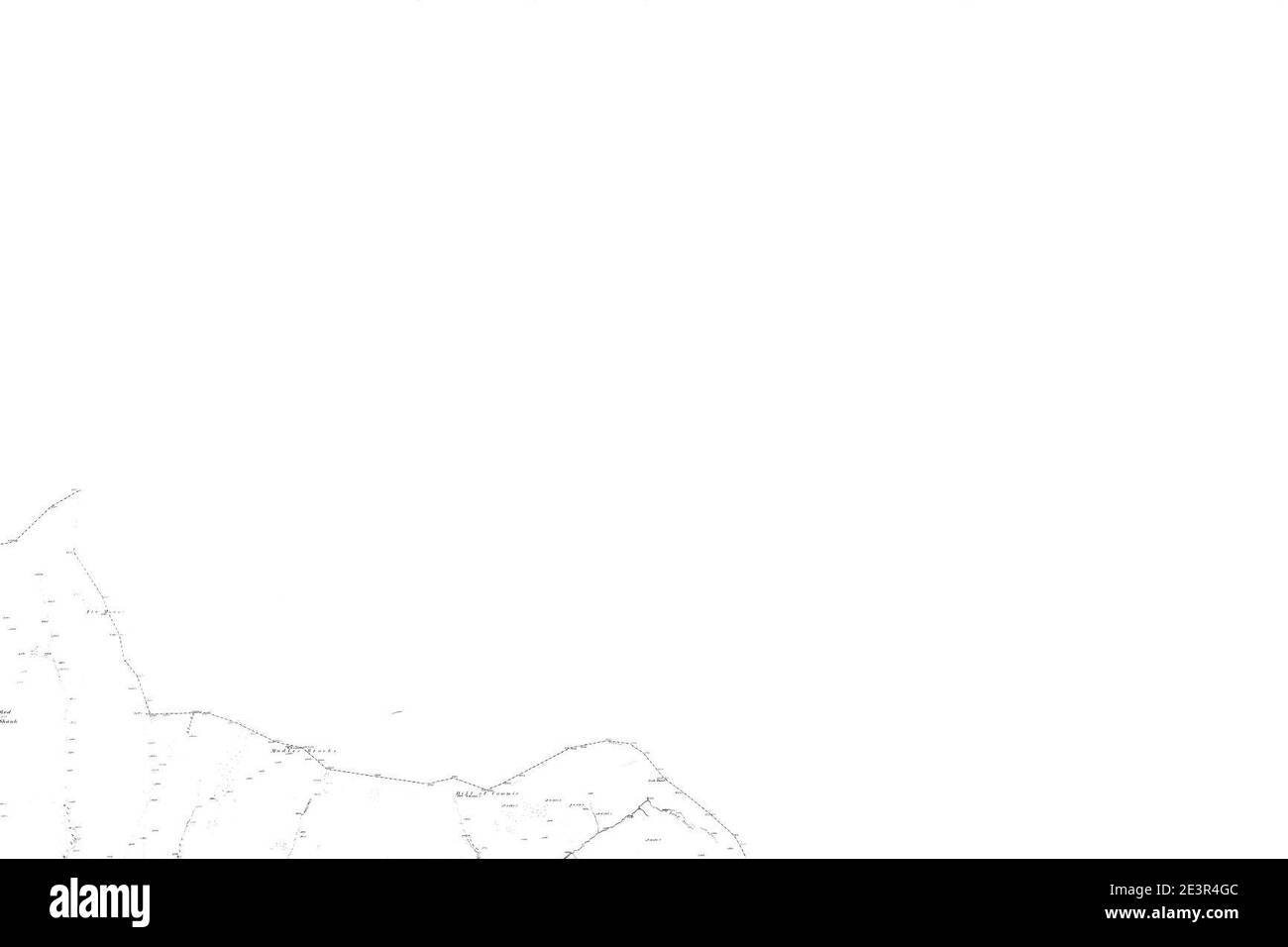 Map of Forfarshire Sheet 003, Ordnance Survey, 1865-1869 Stock Photo ...
