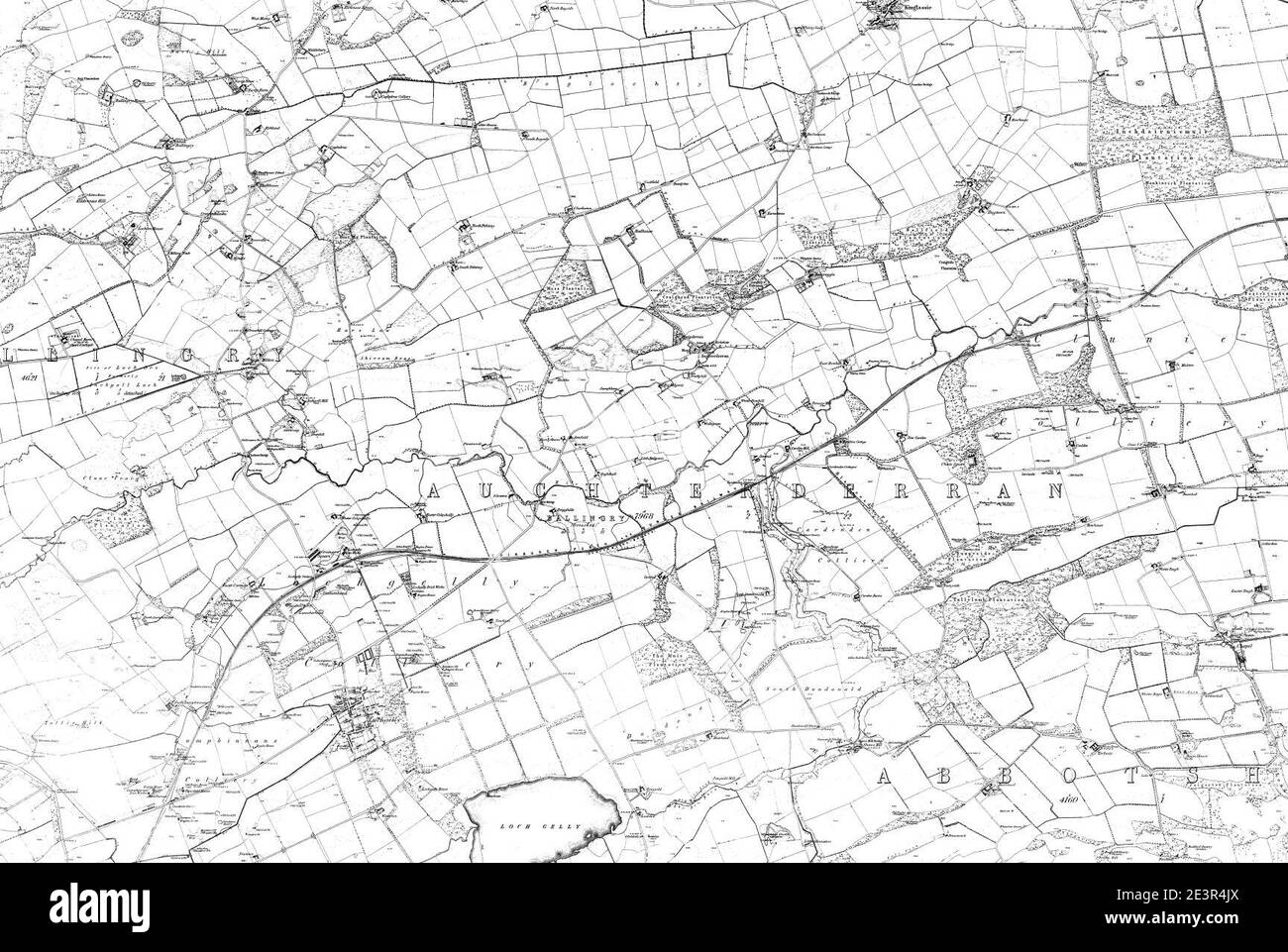 Map of Fifeshire Sheet 031, Ordnance Survey, 18551857 Stock Photo Alamy