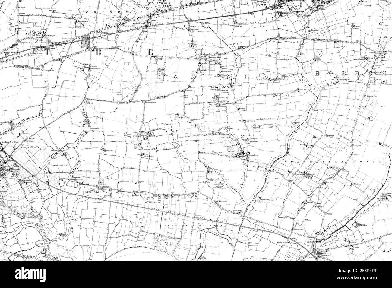 Map of Essex Sheet 074, Ordnance Survey, 1872-1890 Stock Photo - Alamy
