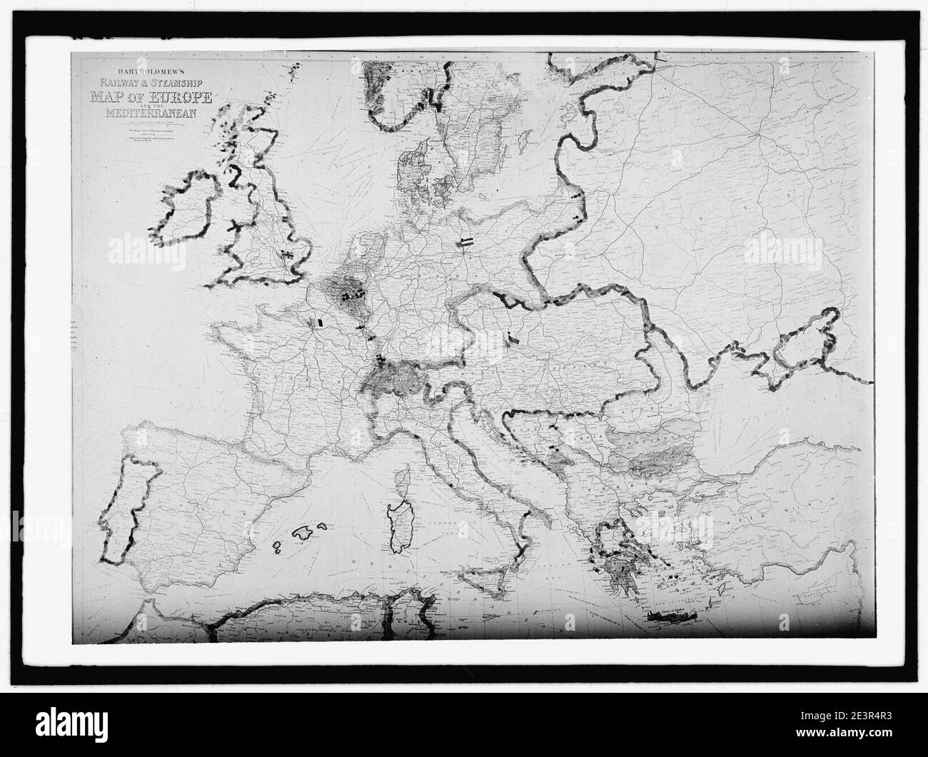 MAP OF EUROPE Stock Photo