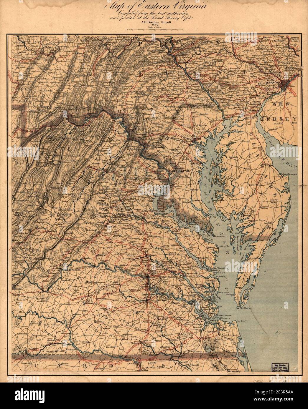 Map Of Eastern Virginia Map Of Eastern Virginia Stock Photo - Alamy