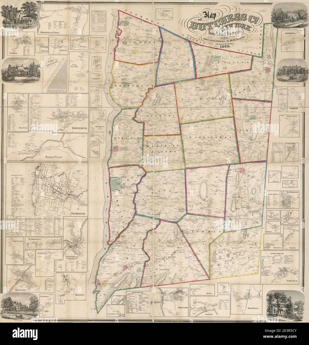 Dutchess map hires stock photography and images Alamy