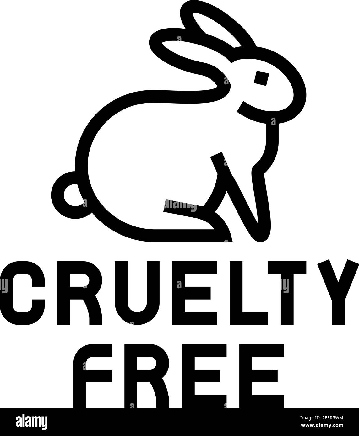cruelty free line icon vector illustration Stock Vector Image & Art Alamy