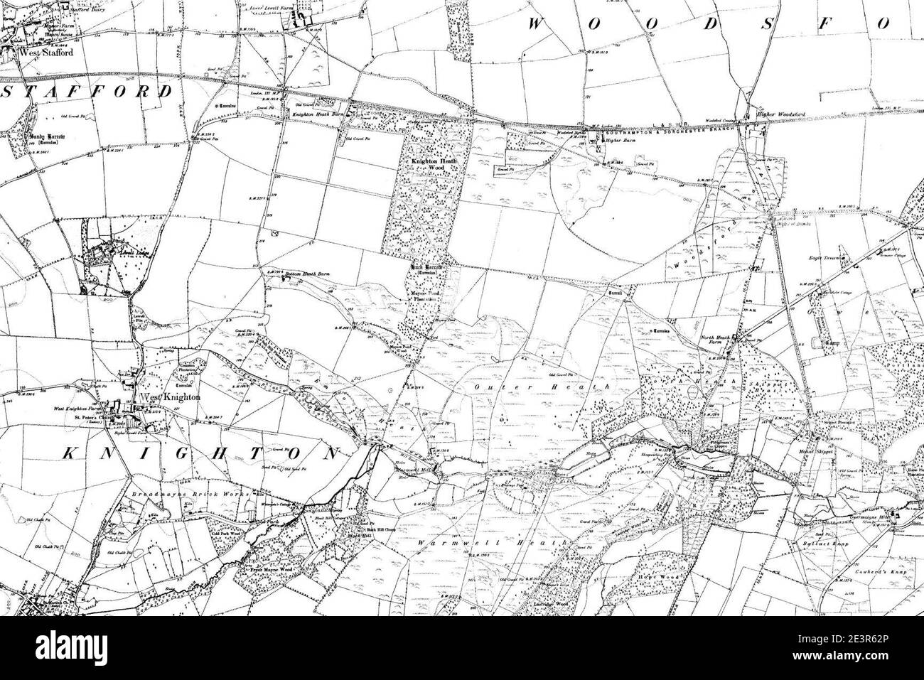 Ordnance Survey Map Dorset Map Of Dorset Os Map Name 048-Nw, Ordnance Survey, 1888-1892 Stock Photo -  Alamy