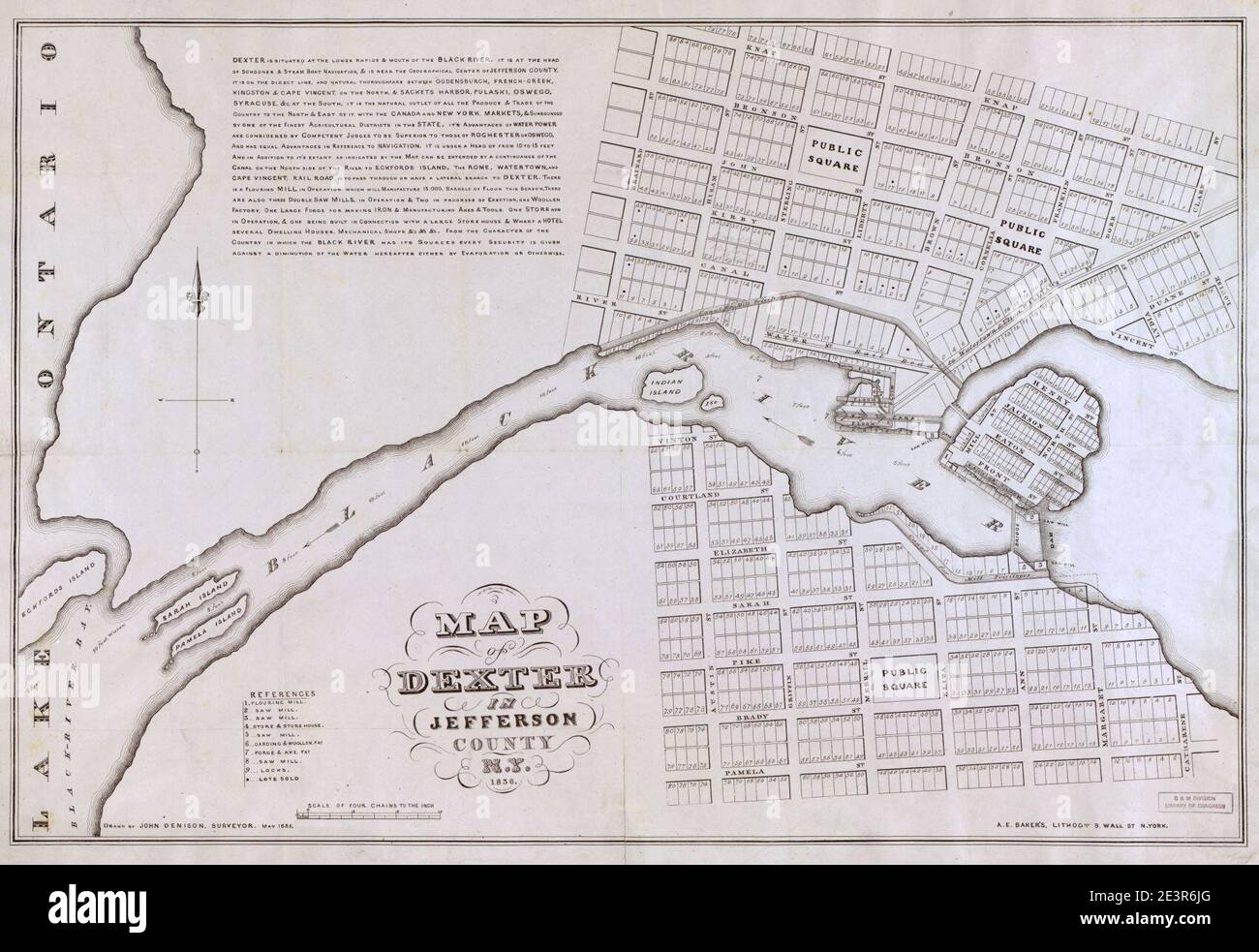 Map of dexter hires stock photography and images Alamy