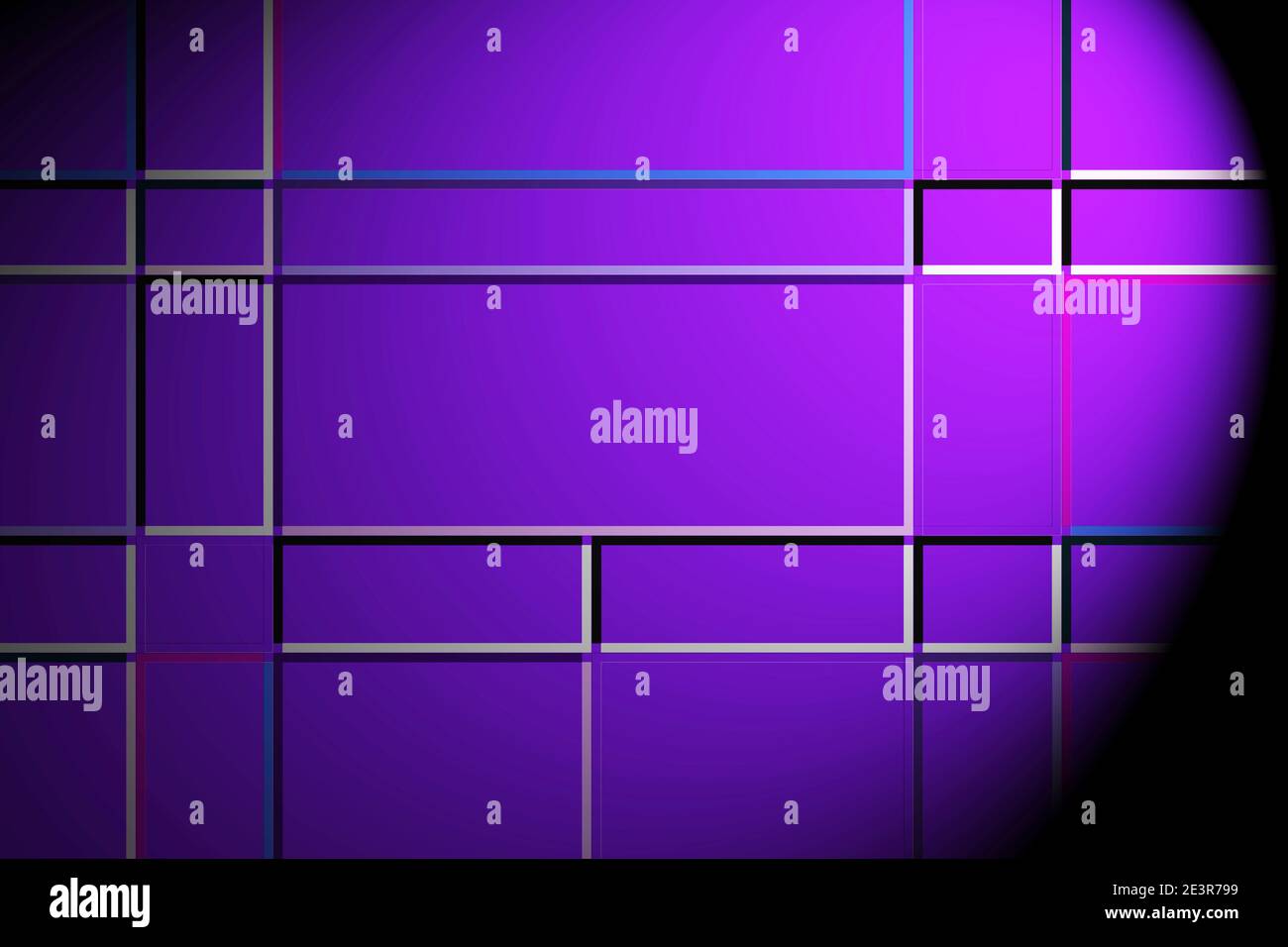 Rectangular framework with spot lit dark blue background Stock Photo ...