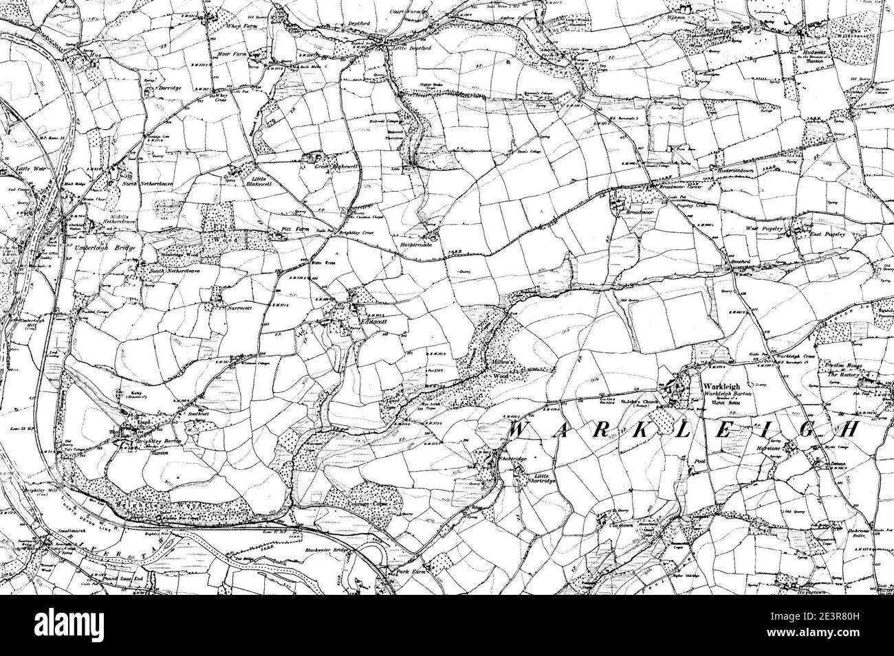 Ordnance Survey Map Devon Map Of Devon Os Map Name 021-Sw, Ordnance Survey, 1862-1898 Stock Photo -  Alamy