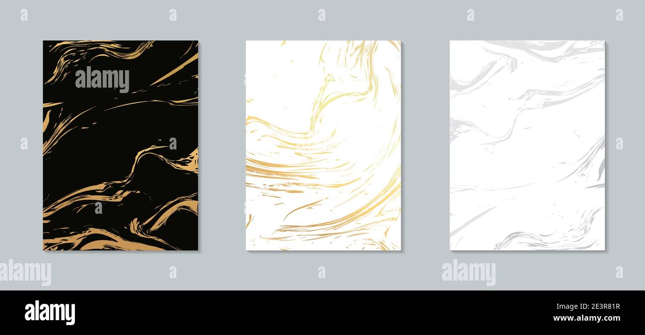 Gold marble pattern background. Marble vector abstract texture geometric acrylic flyer Stock Vector