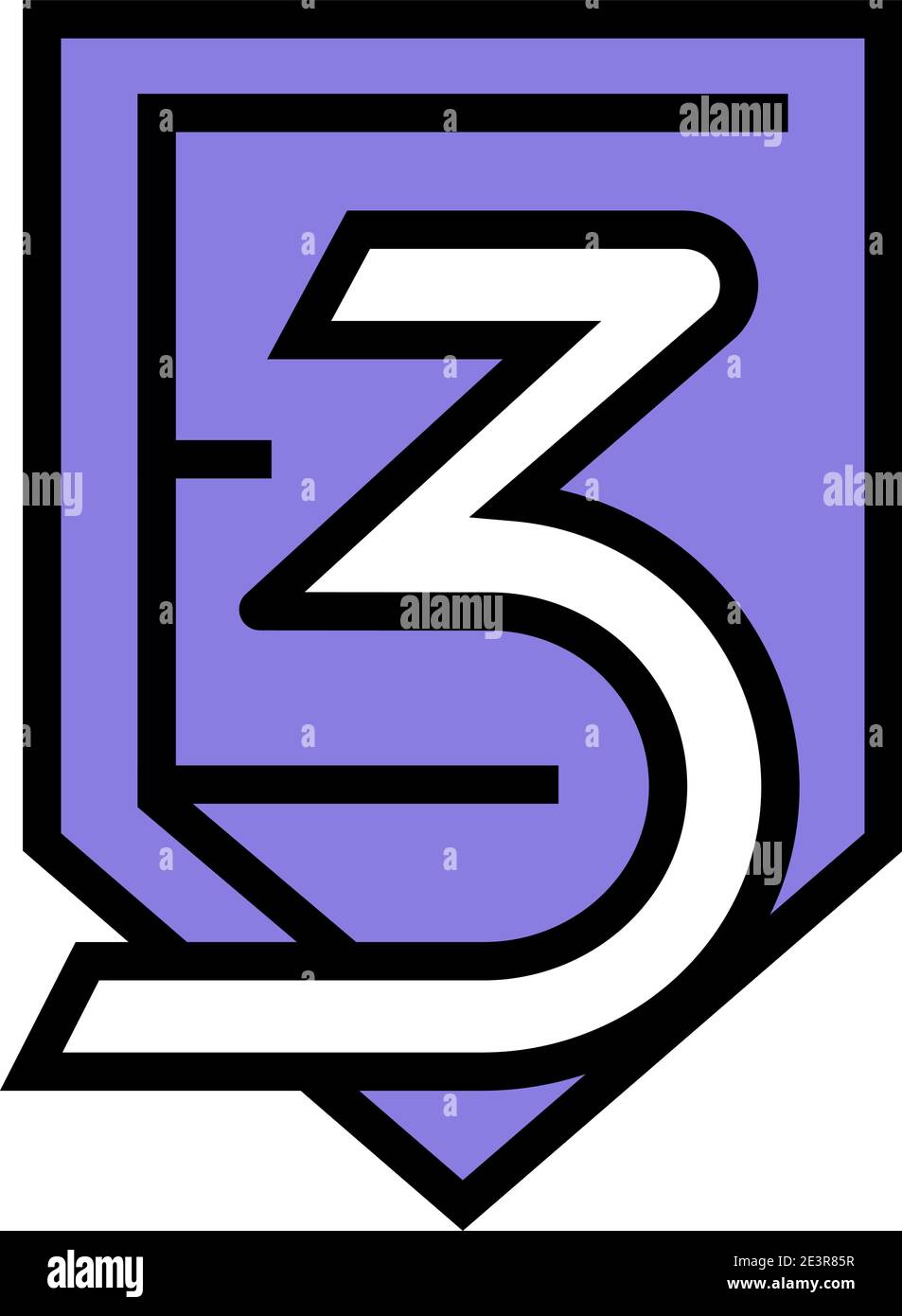 three number color icon vector illustration Stock Vector Image & Art ...