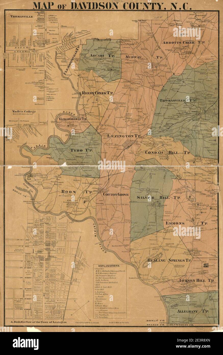 Davidson map hires stock photography and images Alamy