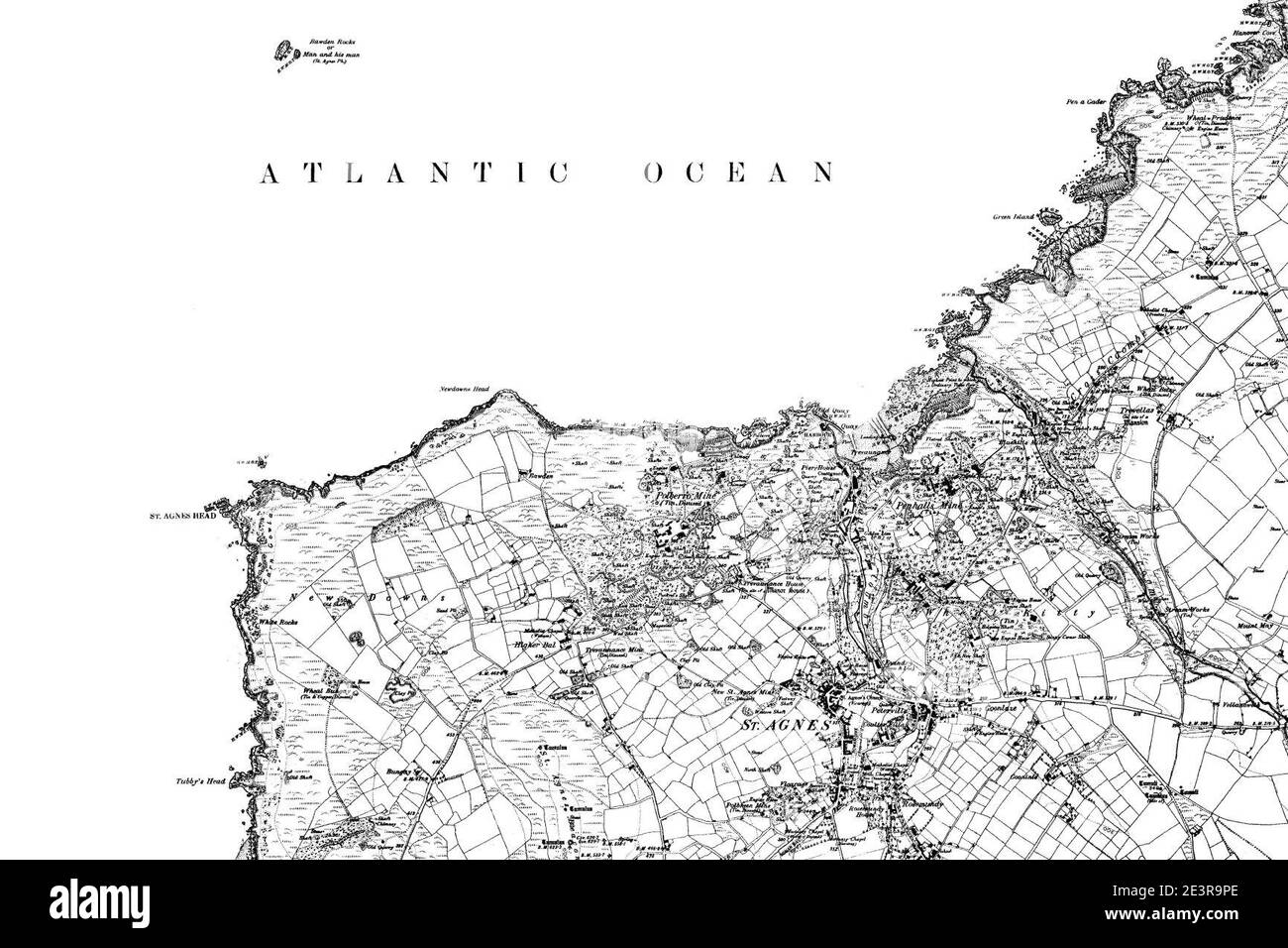 Ordnance Survey Map Cornwall Map Of Cornwall Os Map Name 047-Se, Ordnance Survey, 1868-1896 Stock Photo  - Alamy