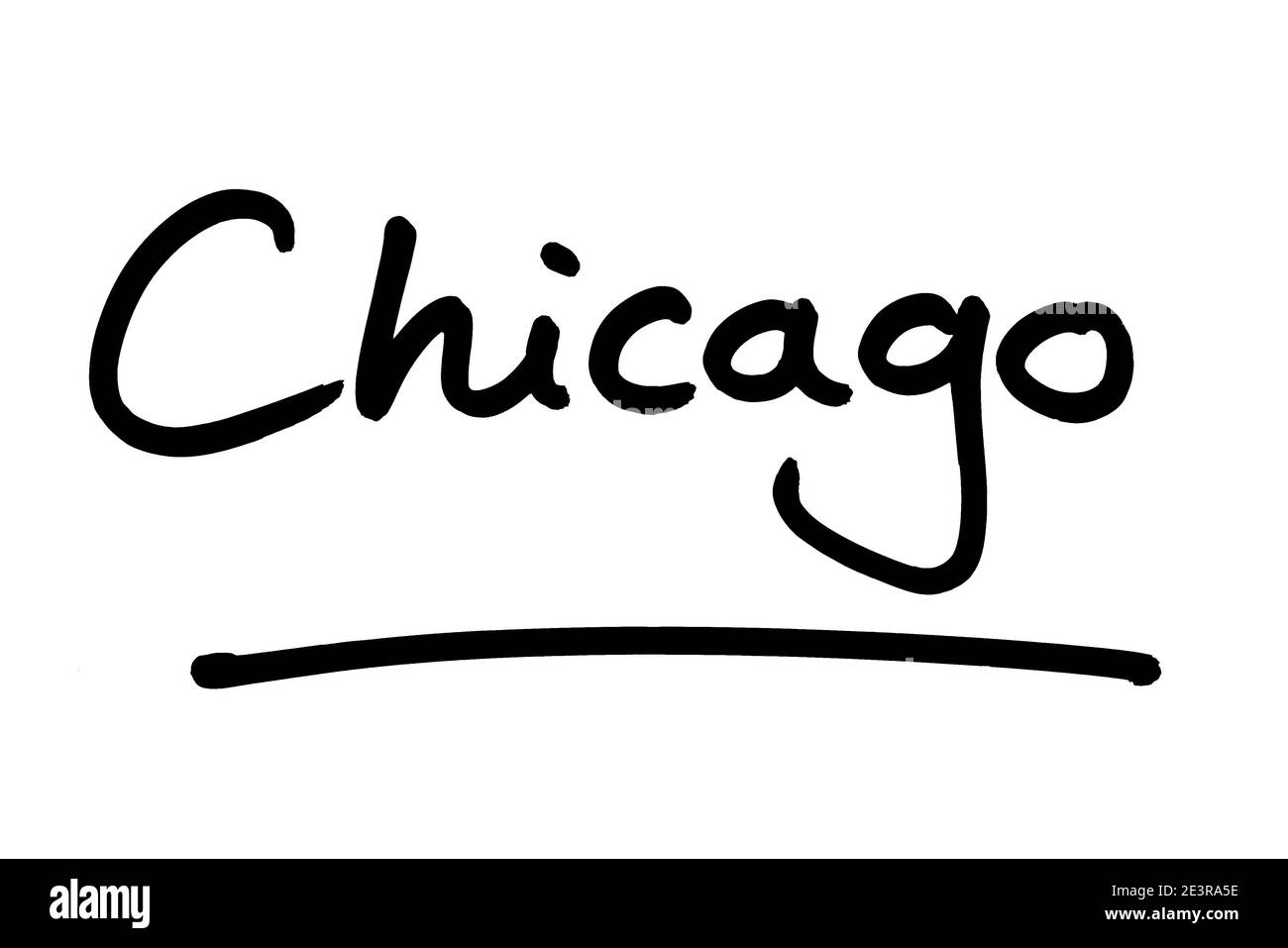 Chicago - a city in the state of Illinois, in the United States of America. Stock Photo