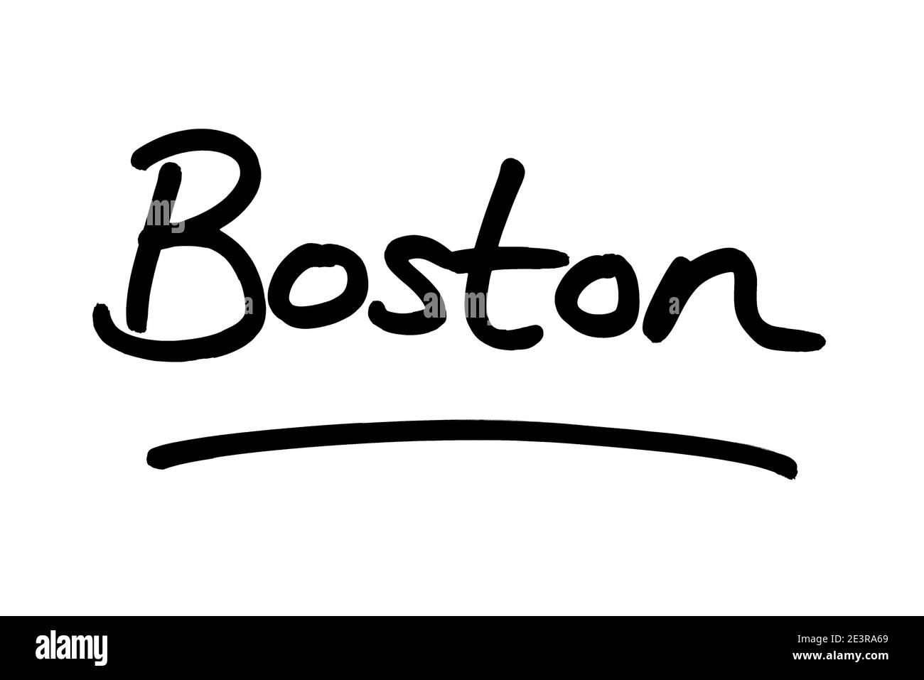 Boston - the capital city of the state of Massachusetts, in the United States of America. Stock Photo