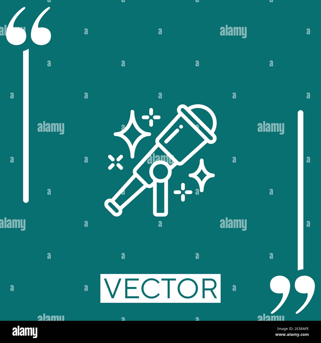 astronomy vector icon Linear icon. Editable stroke line Stock Vector