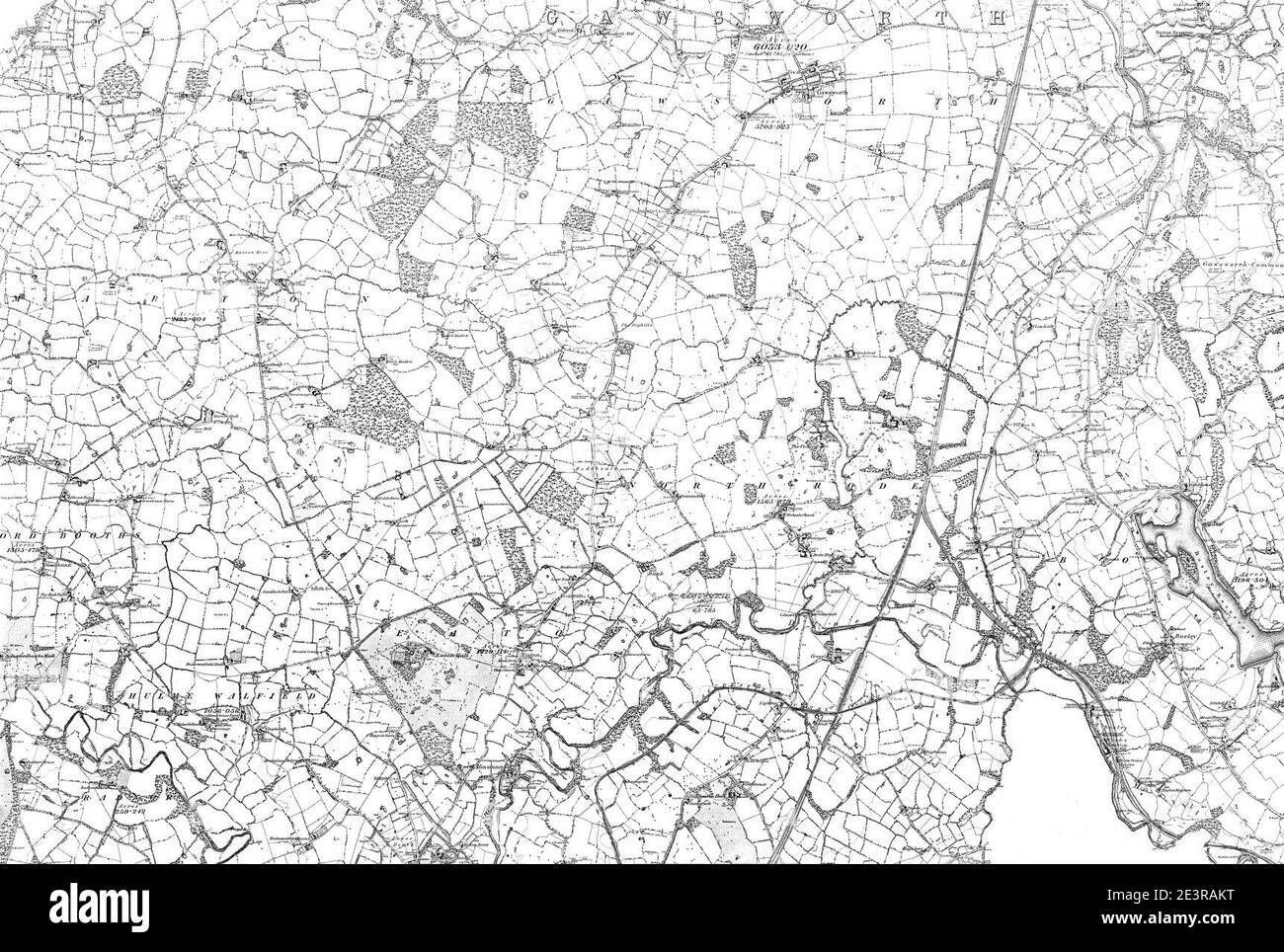 Map of Cheshire Sheet 043, Ordnance Survey, 1881-1882 Stock Photo - Alamy