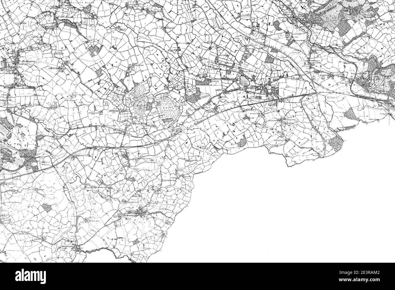 Map of Cheshire Sheet 057, Ordnance Survey, 1881-1882 Stock Photo - Alamy