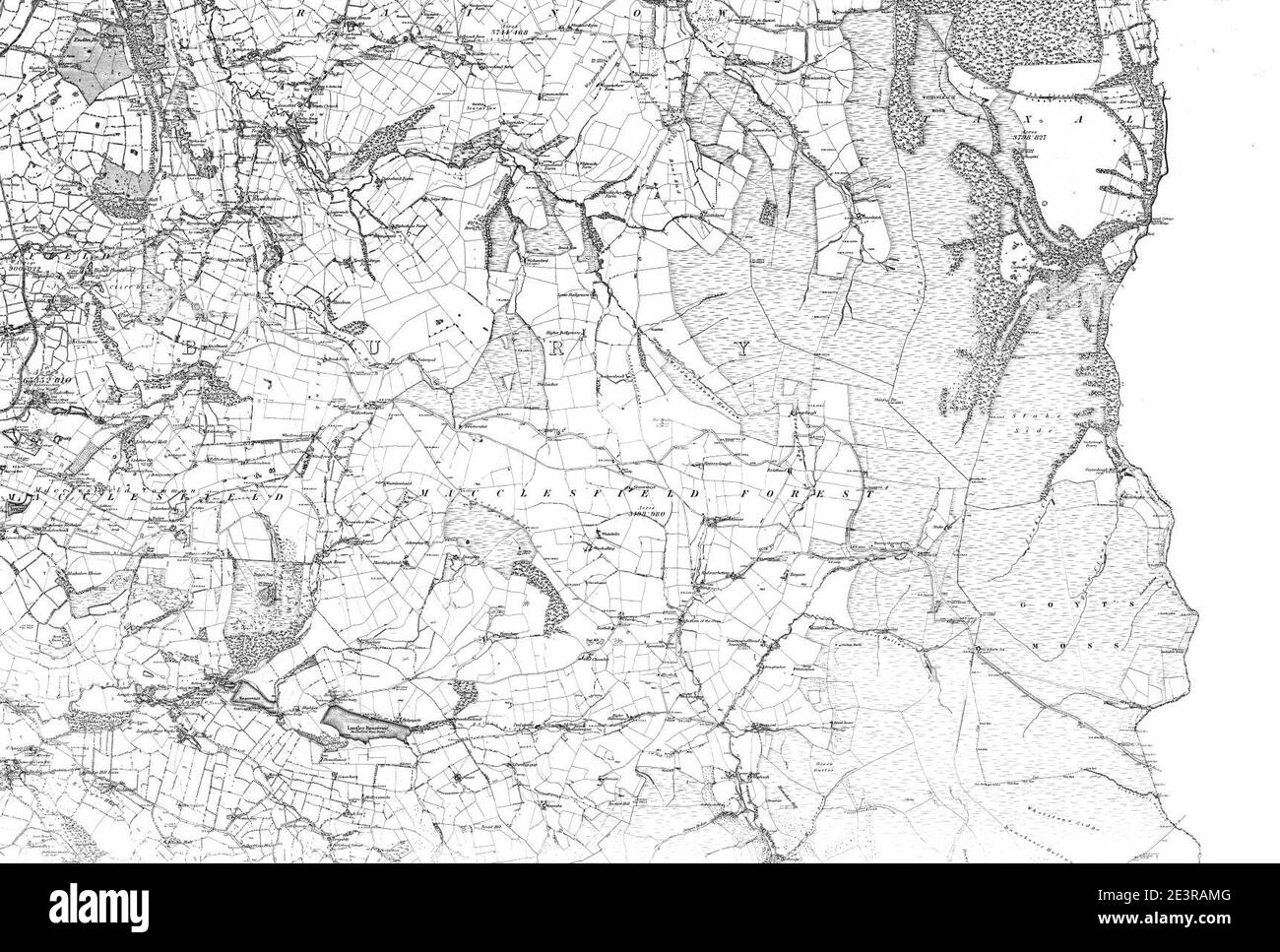 Map of Cheshire Sheet 037, Ordnance Survey, 1881-1882 Stock Photo - Alamy