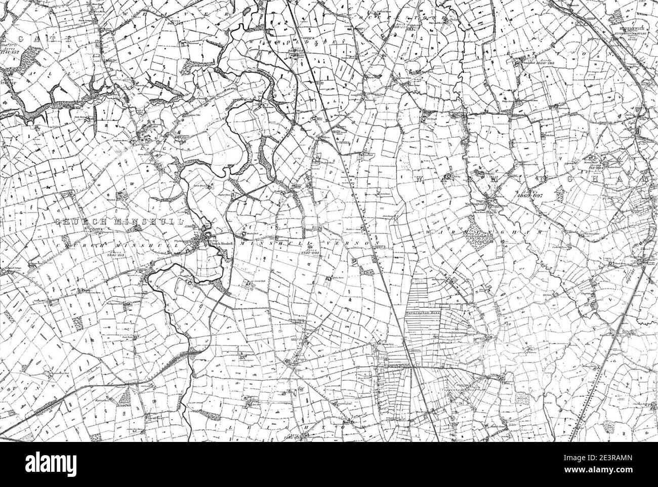 Map of Cheshire Sheet 049, Ordnance Survey, 1881-1882 Stock Photo - Alamy