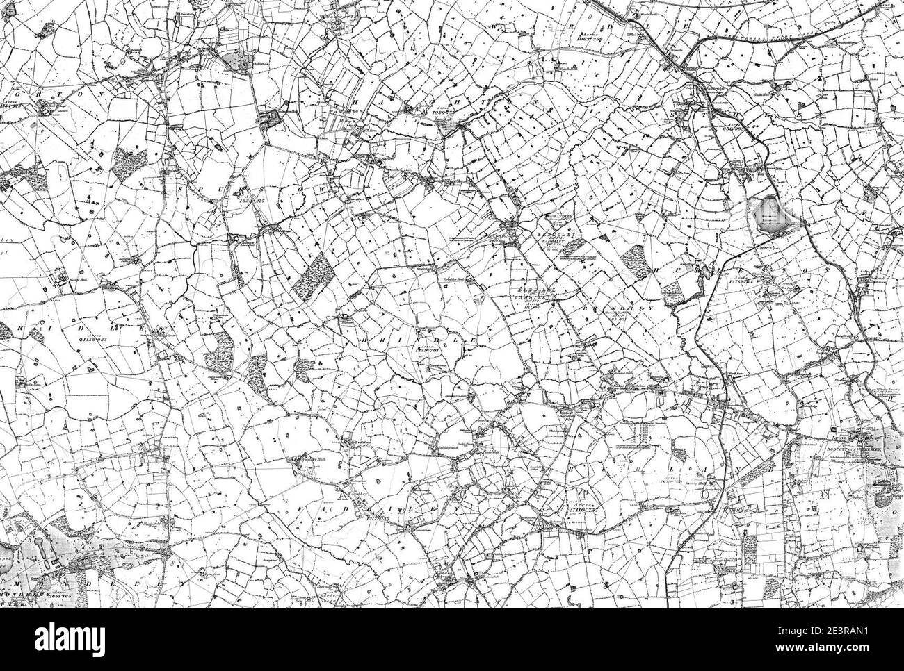 Map of Cheshire Sheet 055, Ordnance Survey, 1881-1882 Stock Photo - Alamy
