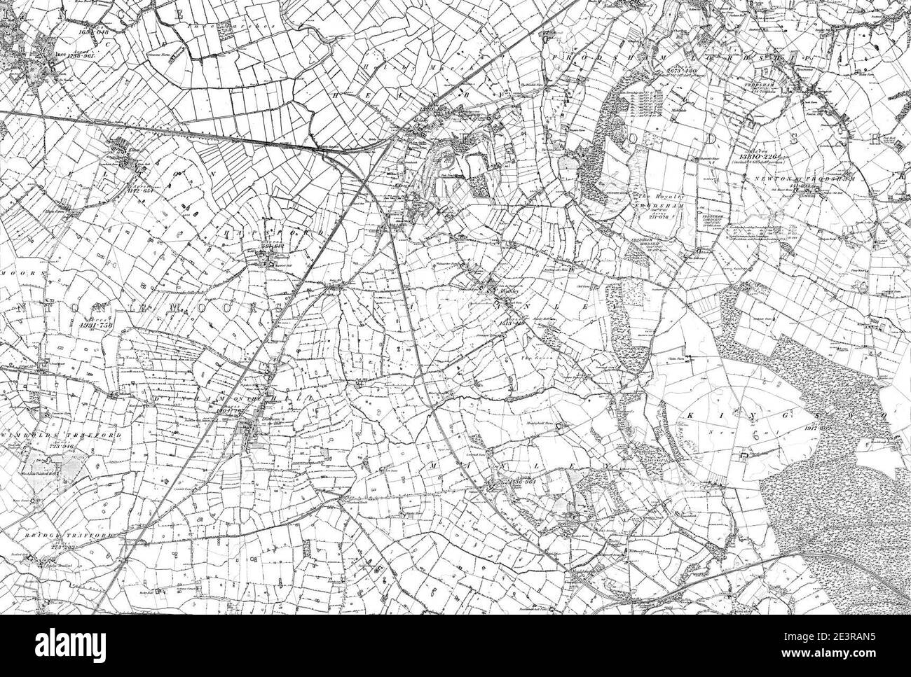 Map of Cheshire Sheet 032, Ordnance Survey, 1881-1882 Stock Photo - Alamy