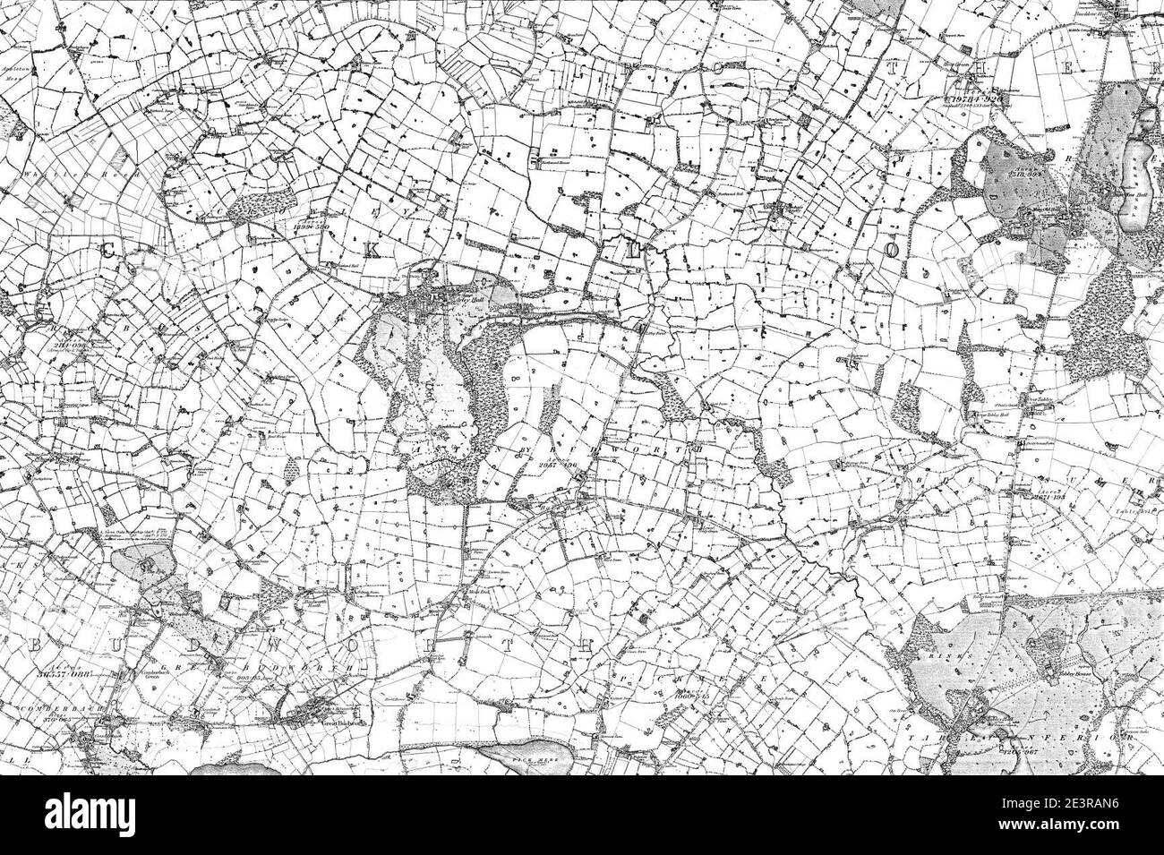 Map of Cheshire Sheet 026, Ordnance Survey, 1881-1882 Stock Photo - Alamy