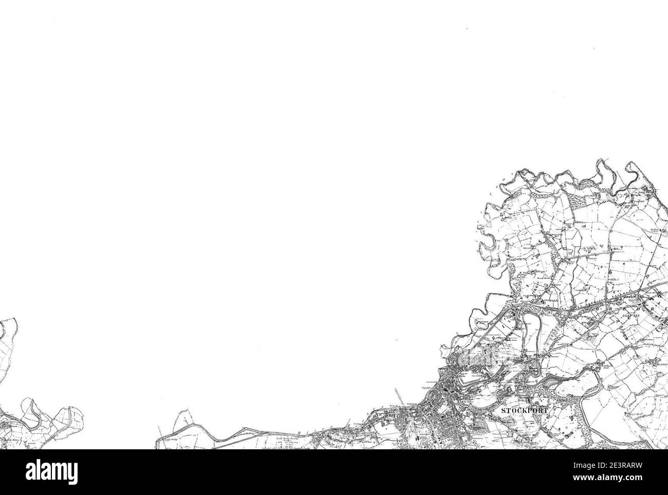 Map of Cheshire Sheet 010, Ordnance Survey, 1881-1882 Stock Photo - Alamy