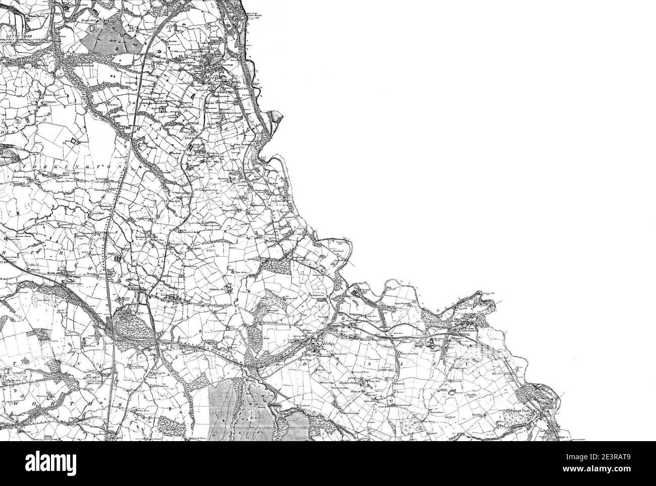 Map of Cheshire Sheet 020, Ordnance Survey, 1881-1882 Stock Photo - Alamy