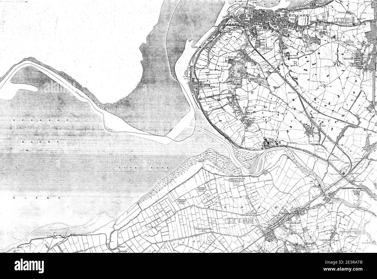Map of Cheshire Sheet 024, Ordnance Survey, 1881-1882 Stock Photo - Alamy