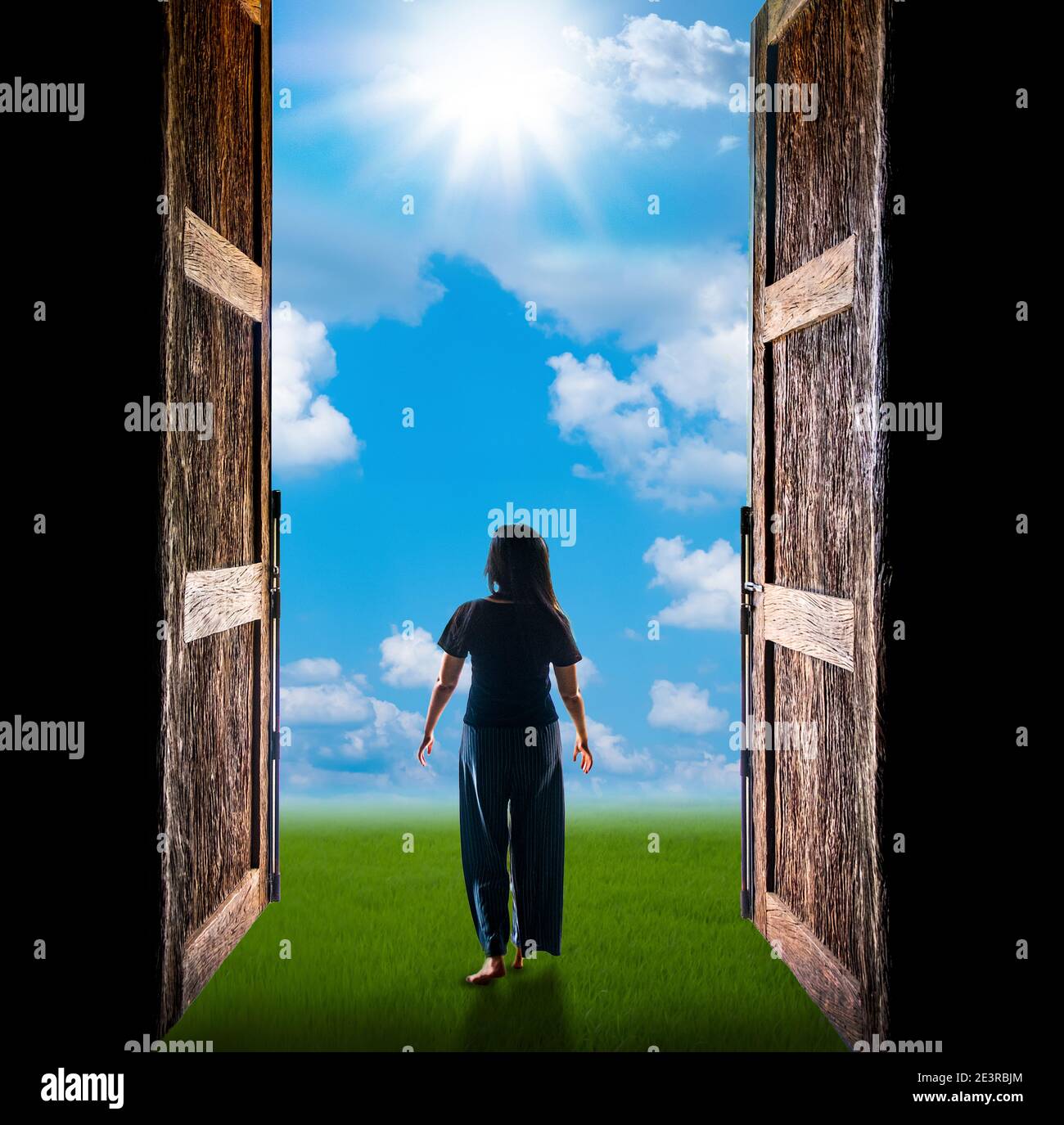 Sunlight Through Open Door