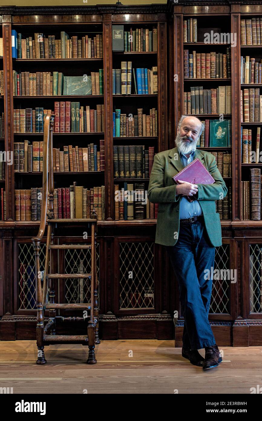 GREAT BRITAN / London / Bookstores / Proprietor Ed Maggs of Maggs Bros. one of the longest-established antiquarian book- sellers in the world. Stock Photo