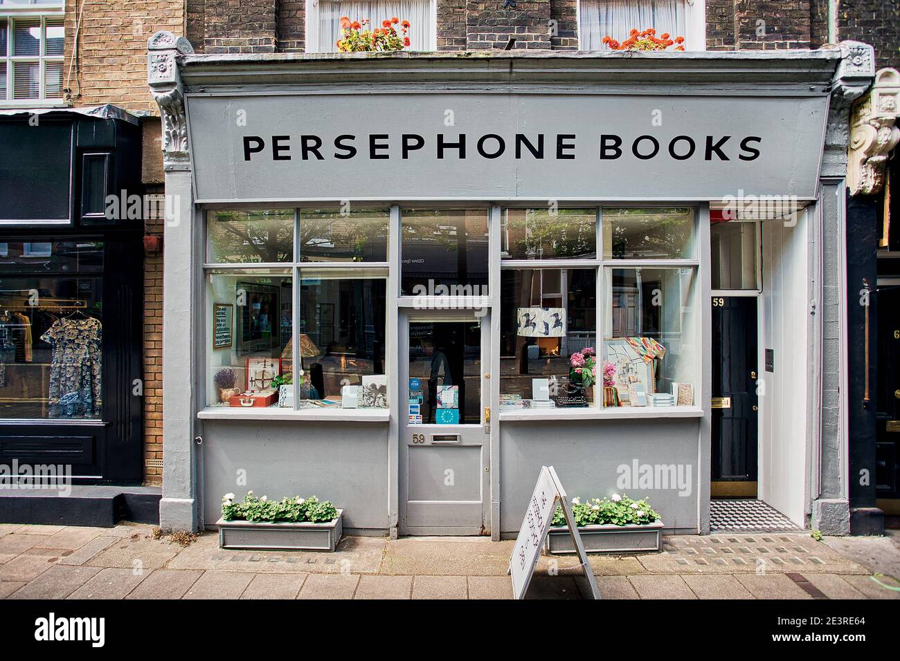 GREAT BRITAN / London / Bookstores / Persephone Books a former independent publisher and bookshop in London. Stock Photo